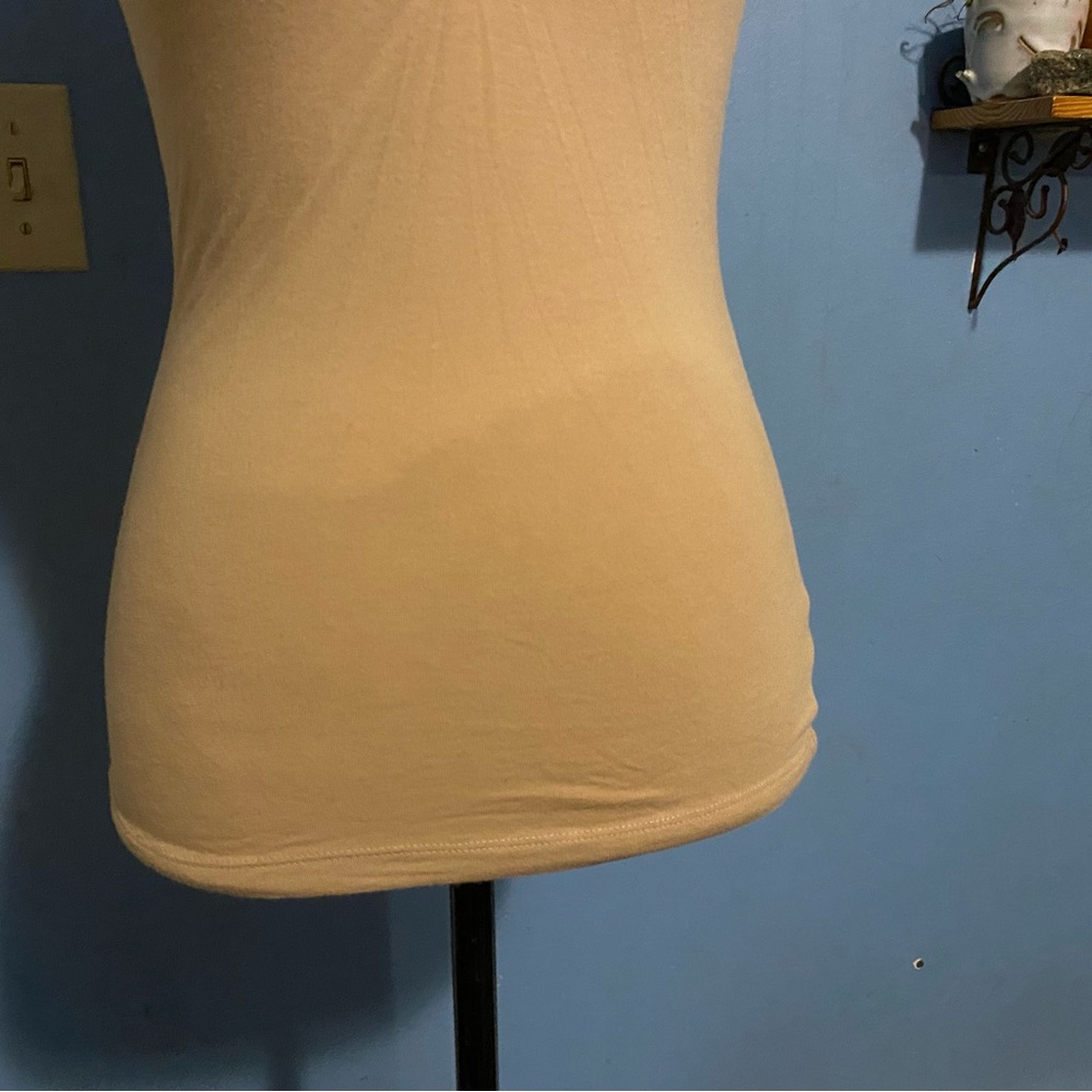 Mandee, Tan, Ruched, Tank Top - Picture 3 of 7
